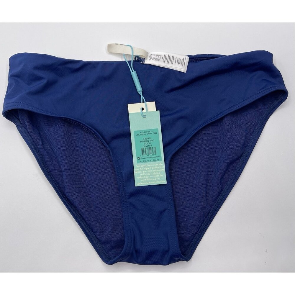 Sea Level Swim Bikini Bottom Womens Size 6 Blue